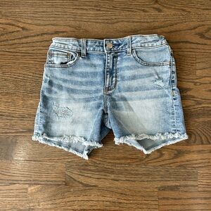 Denim Distressed Girls Shorts